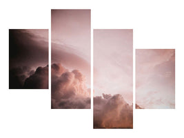 modern-4-piece-canvas-print-pink-clouds