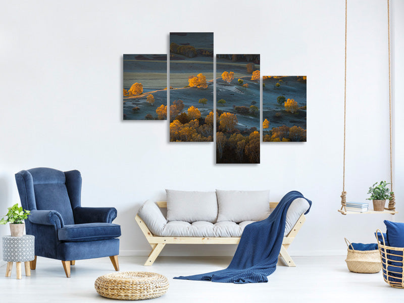 modern-4-piece-canvas-print-prairie-light