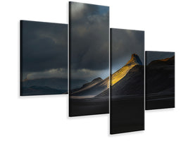 modern-4-piece-canvas-print-ristindur-highlands-iceland