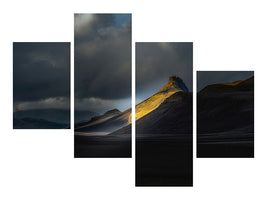 modern-4-piece-canvas-print-ristindur-highlands-iceland