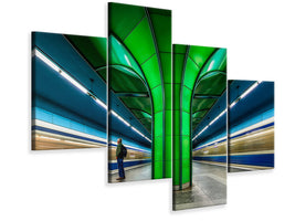 modern-4-piece-canvas-print-subway-forest