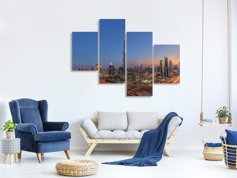 modern-4-piece-canvas-print-the-amazing-burj-khalifah