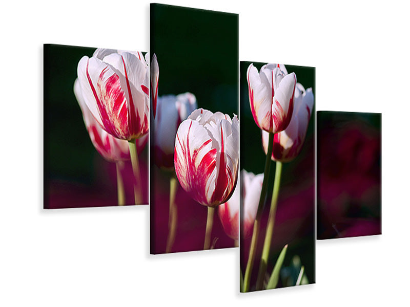 modern-4-piece-canvas-print-the-beauty-of-the-tulips