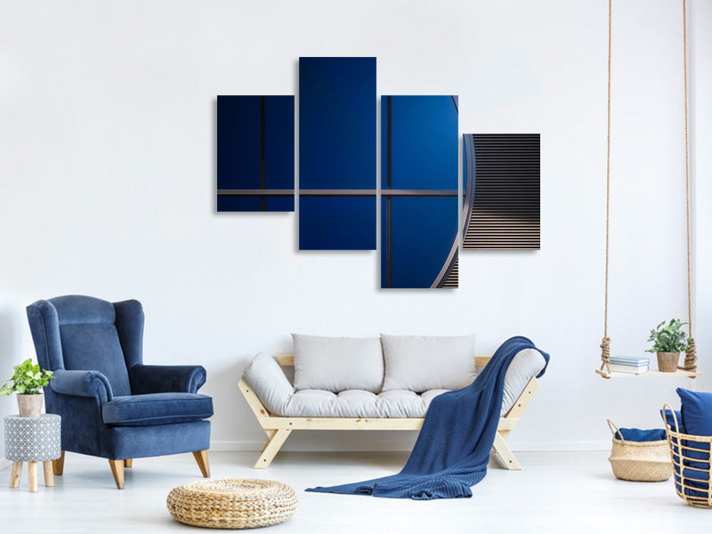 modern-4-piece-canvas-print-window-in-blue