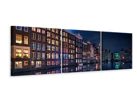 panoramic-3-piece-canvas-print-amsterdam-windows-colors