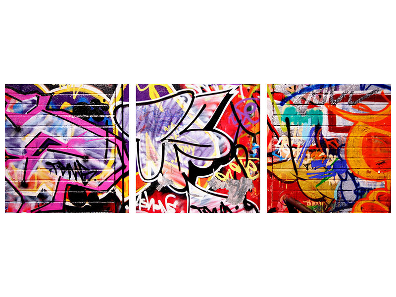 panoramic-3-piece-canvas-print-graffiti-wall-art