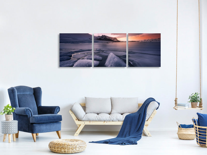 panoramic-3-piece-canvas-print-last-lights-on-fjallsarlon
