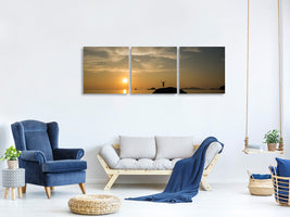 panoramic-3-piece-canvas-print-love-the-sunset-by-the-sea