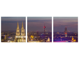 panoramic-3-piece-canvas-print-skyline-cologne-cathedral-at-night