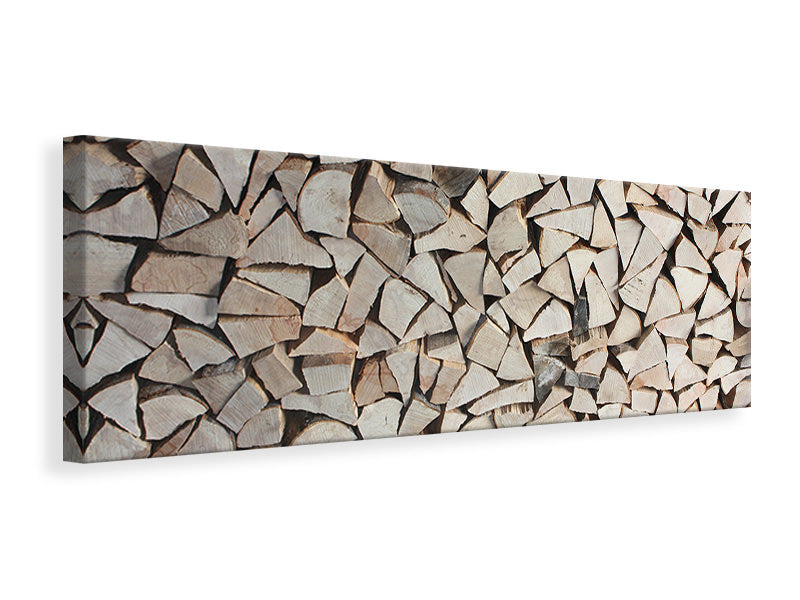 panoramic-canvas-print-woodpile